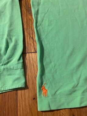 Ralph Lauren Lime Green Long-Sleeve Polo Shirt